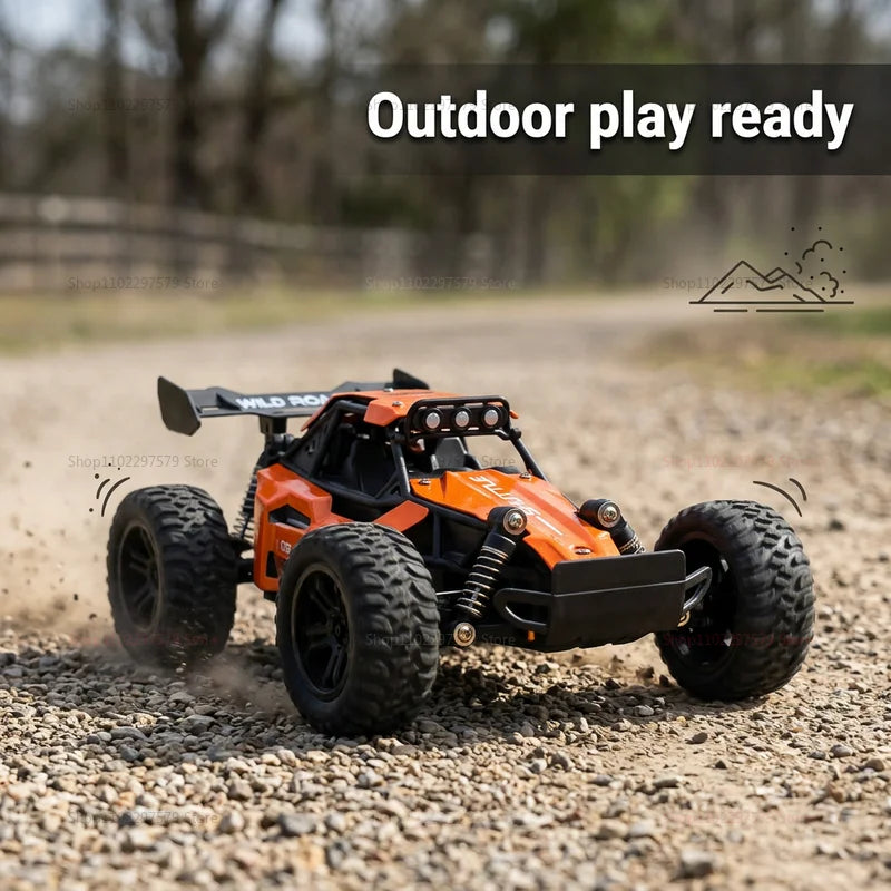 RC Monster Truck 1:16 Scale Remote Control Car 2.4GHz Alloy Shell 20KM/H Fast Off Road RC Car LED LED Headlight Toy Gift for Kid