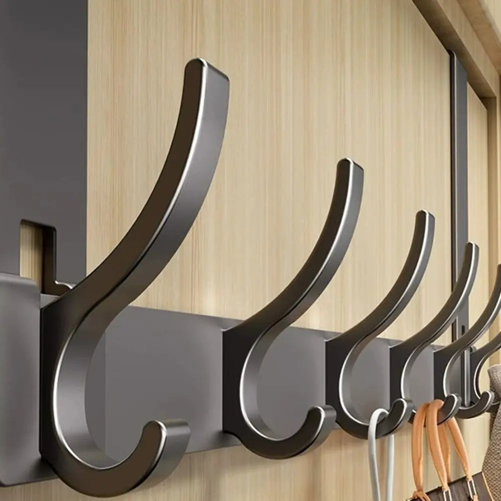 Door Behind Hook Storage Wall Hanging Clothes Hanger Coat Hook Punch-free Hanger Bedroom  Kitchen Organizer Quick Installation