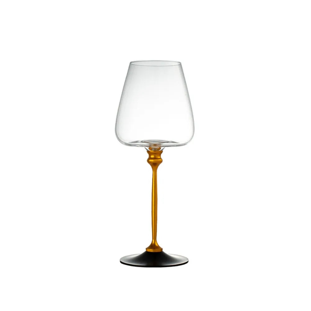 Advanced Clear Rotating Glass Wine Glasses 500ml Thickened Base Crystal Goblet Ergonomic Holder Wine Decanter Glass Cup Whiskey