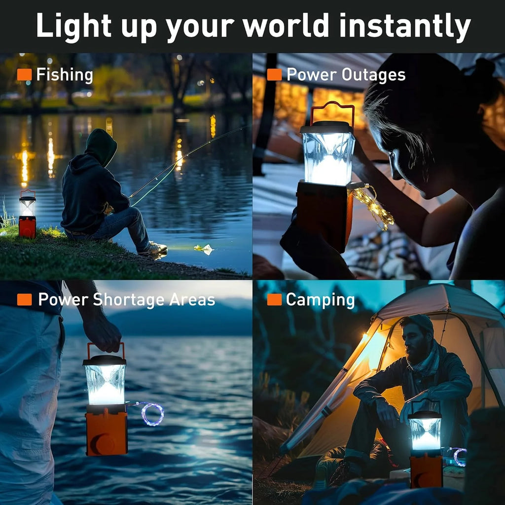 Lanterns for Power Outages, LED Saltwater Camping Lights, 350 Lumens Environmentally Conscious Lighting, Emergency, Hurricane