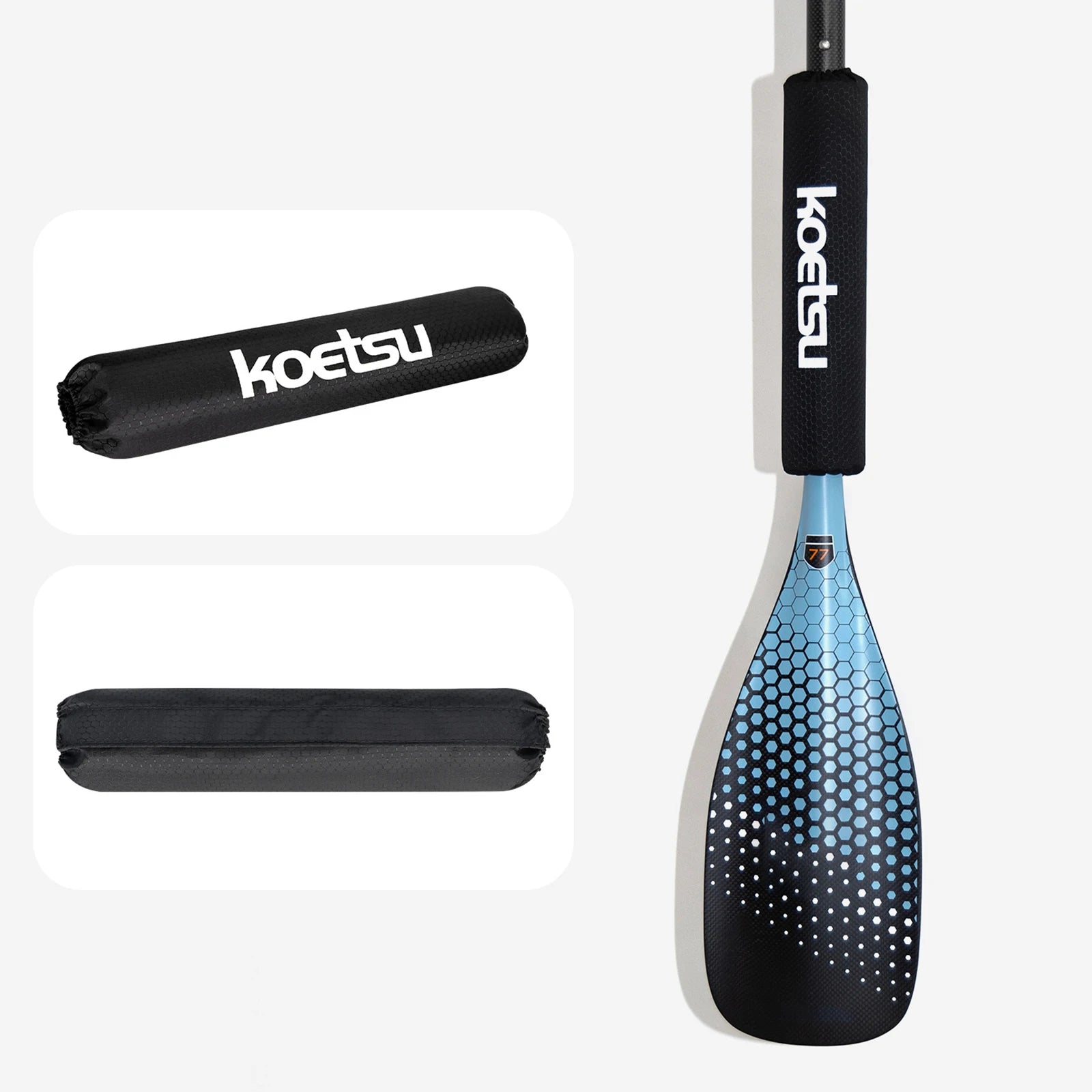 Paddle Buoyancy Sleeve 420D PU EPE Foam Paddle Float SUP Board Accessory Prevents Sinking for Kayak Canoe Paddleboard