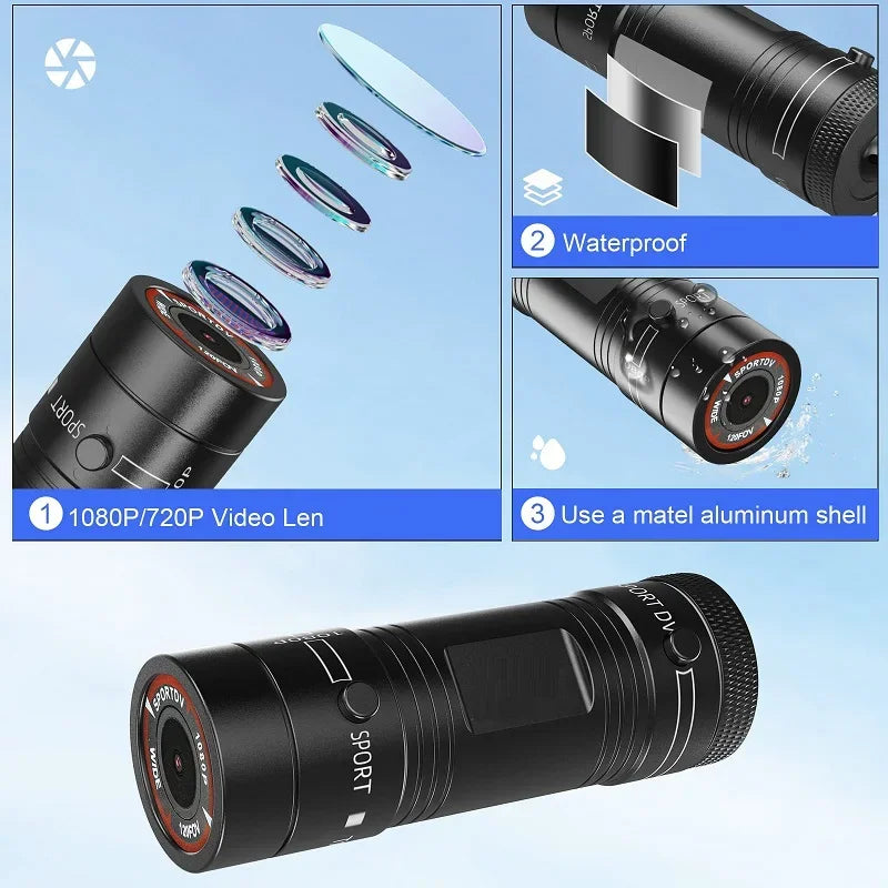 FHD 1080P Outdoor Sports Camera In Helmet Motorcycle Bike Sport Mini Filming Bicycle Action Body Cam And Video Recording