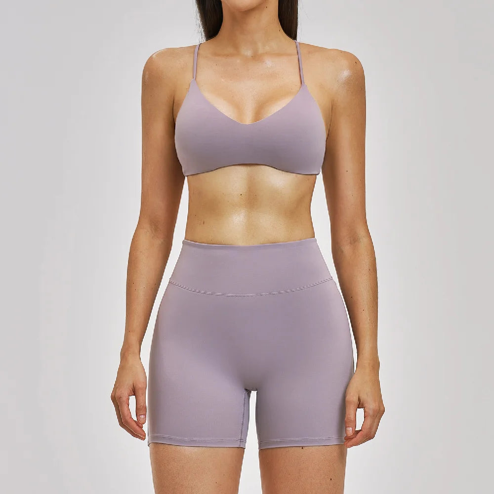 Yoga Set 2PCS Women's Clothes Sports Outfits Fitness Tracksuit Gym Shockproof Workout Clothing Female Fitness Suit Athletic Wear