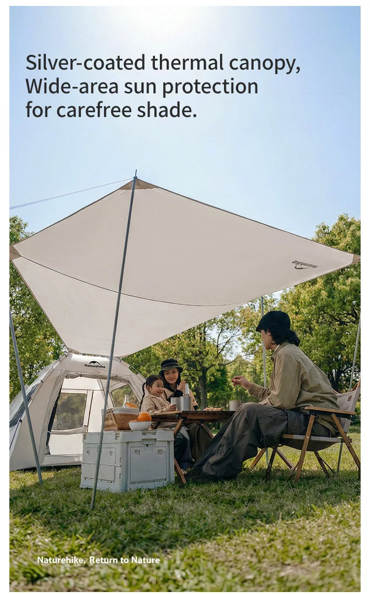 Naturehike Ango S  3 4 Person Tent Outdoor Automatic Tent Family Waterproof Park Tent One-Touch Tent Portable Sun Shelter Tent