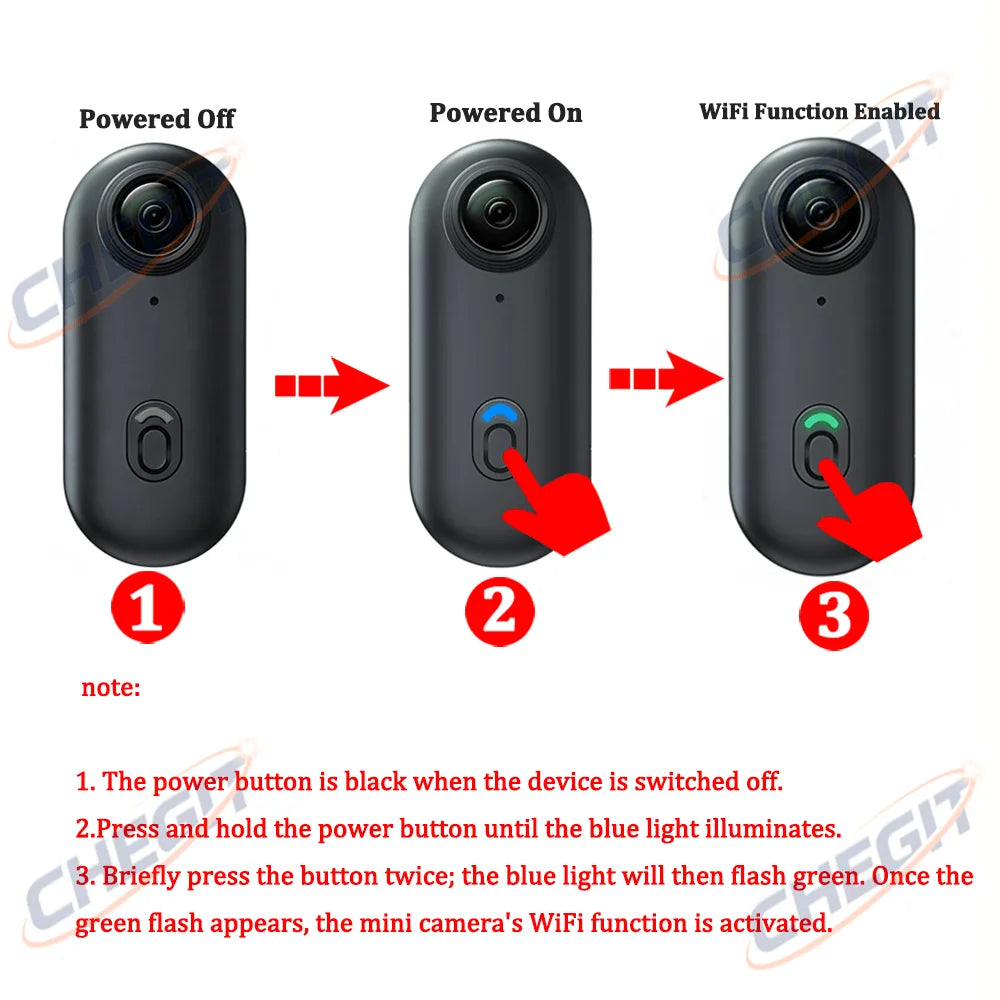 4K HD Motorcycle Mini Recorder Finger WIFI Action Camera Lightweight POV Motorcycle Road Sport Cam Bicycle Vlog Pet Body Camera