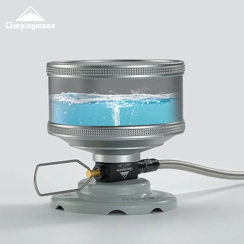 BKZ21-20 Outdoor Picnic Camping Inverted Canister Compatible Gas Stove Extension Tube with Valve