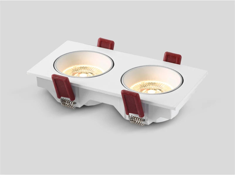 Modern Simple Down Light Embedded Dark Decoration Household Ultra-Thin No Main Light Adjustable Angle LED Anti-Glare Spotlights