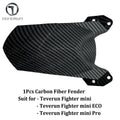 Original Teverun Fighter Mini Carbon Fiber Front Fender for Teverun Fighter Mini Pro Extended Rear Mudguard for Fighter Mini