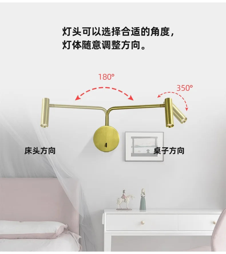 Modern LED Wall Lights 9w With Switch LED Wall Lamps Living Room Indoor Lighting Bedside For Bedroom Read Wall Sconce