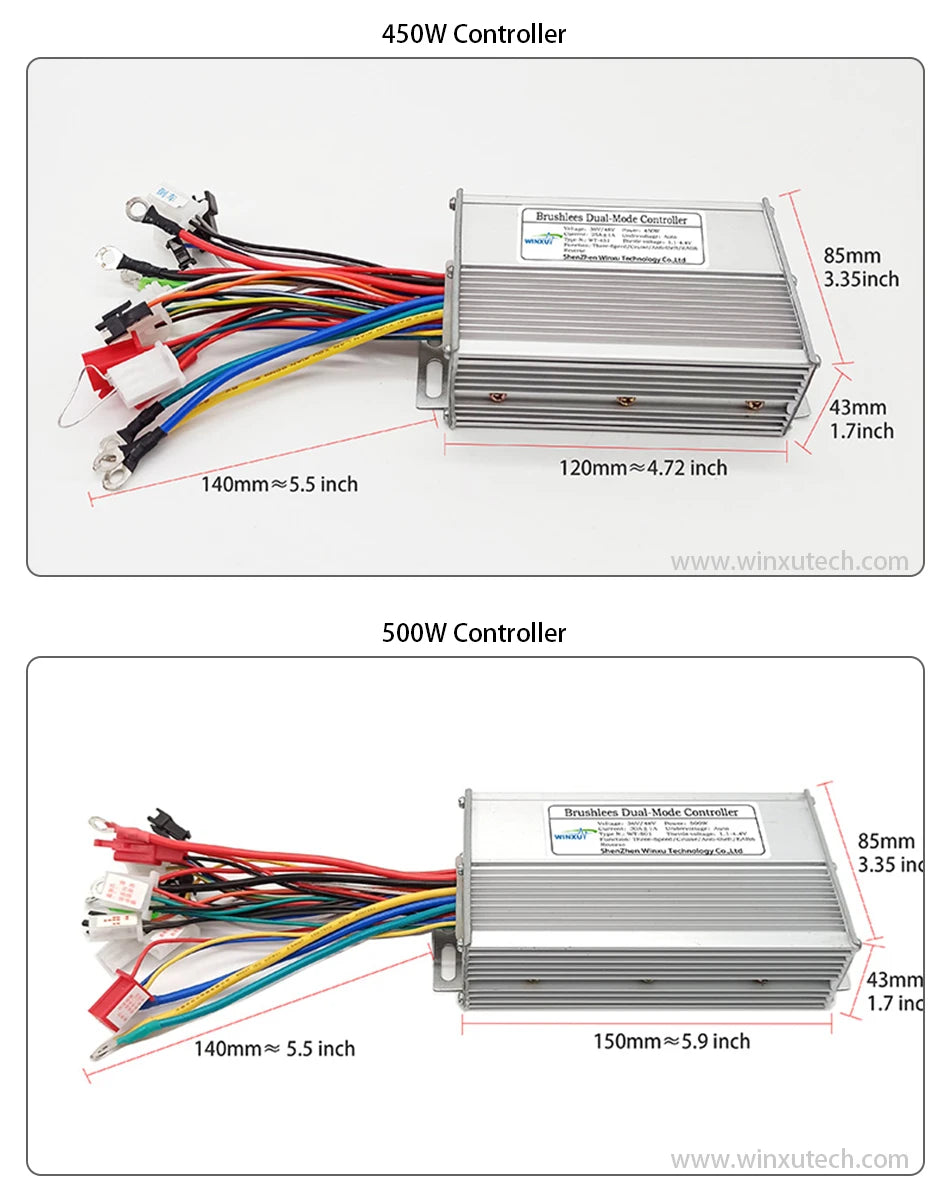 E-bike 24V 36V 48V 250W 350W Brushless Motor Drive Universal Dual Mode Controllerfor Electric Scooter Bicycle Repair Accessories