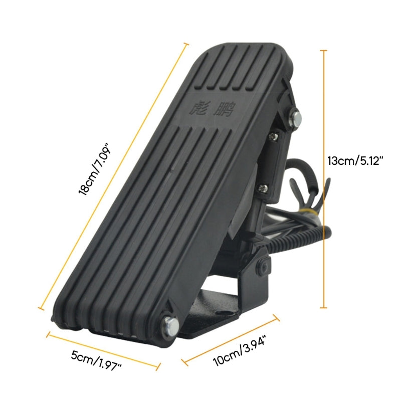 U2JA Industrial Grade Speed Pedals Vehicle Accelerator Throttle Speed Control Brake Foot Pedal used for EBike Go