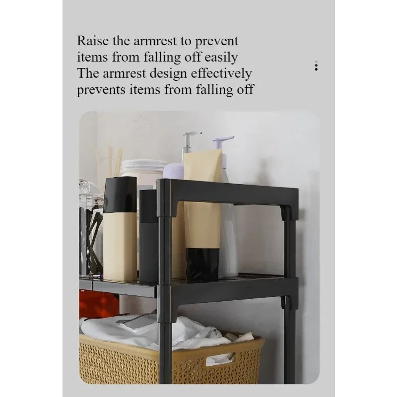 Multifunctional assembly washing machine rack 3-layer floor rack toilet storage rack