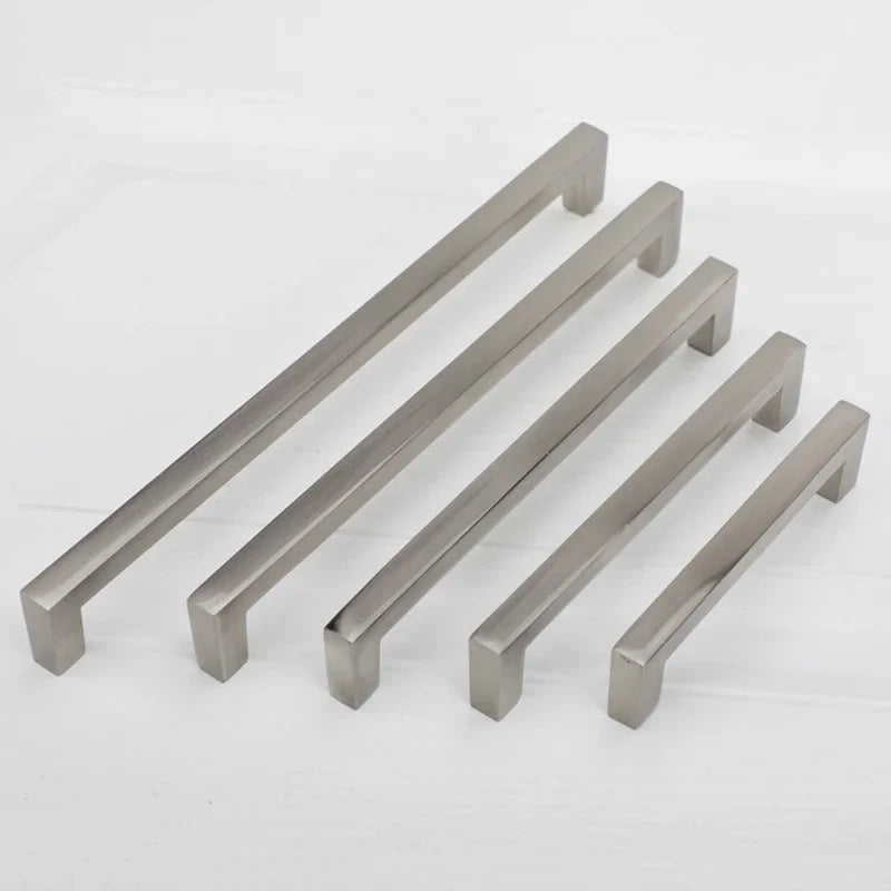 Modern Cabinet Handles Kitchen Door Handles Drawer Knobs Aluminum Alloy Wardrobe Door Handles Brushed Modern Style Hardware