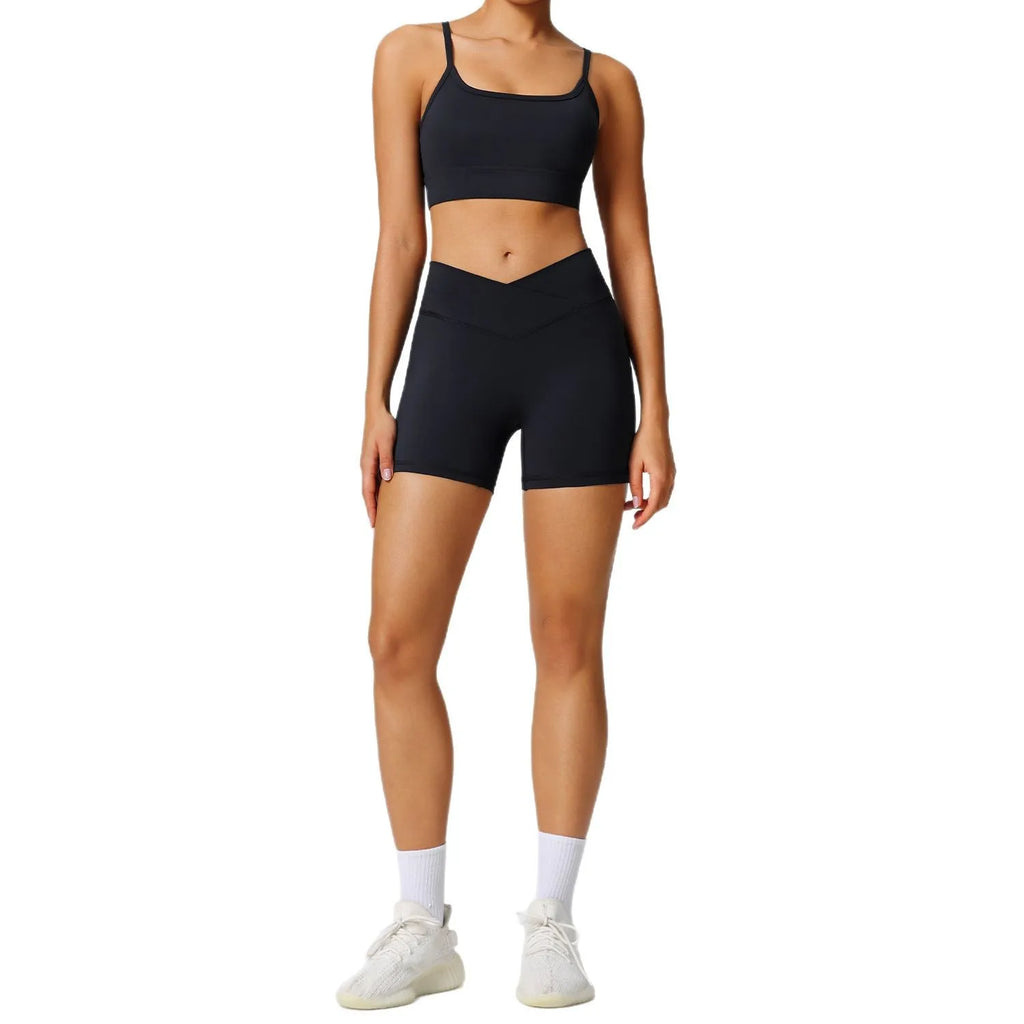 Sport Set Women Summer New Yoga Set Women's Outdoor Fitness Suit 2-piece Set Running Sportswear