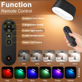 Wall Sconce Indoor Magnetic Remote Control Wall Light RGB Color Picture Backlight Night Light 360 Degree Rotation Wall Lamp