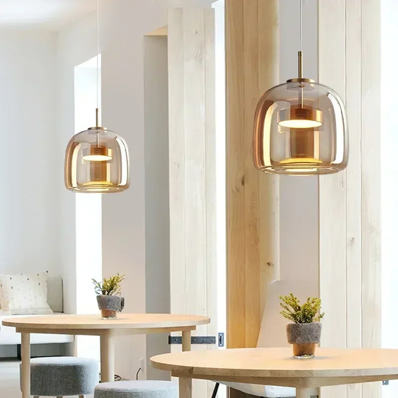 Modern Glass Pendant Light luxury Deco Nordic Led Hanging Light Fixtures  Modern Luminaire Suspension lamp