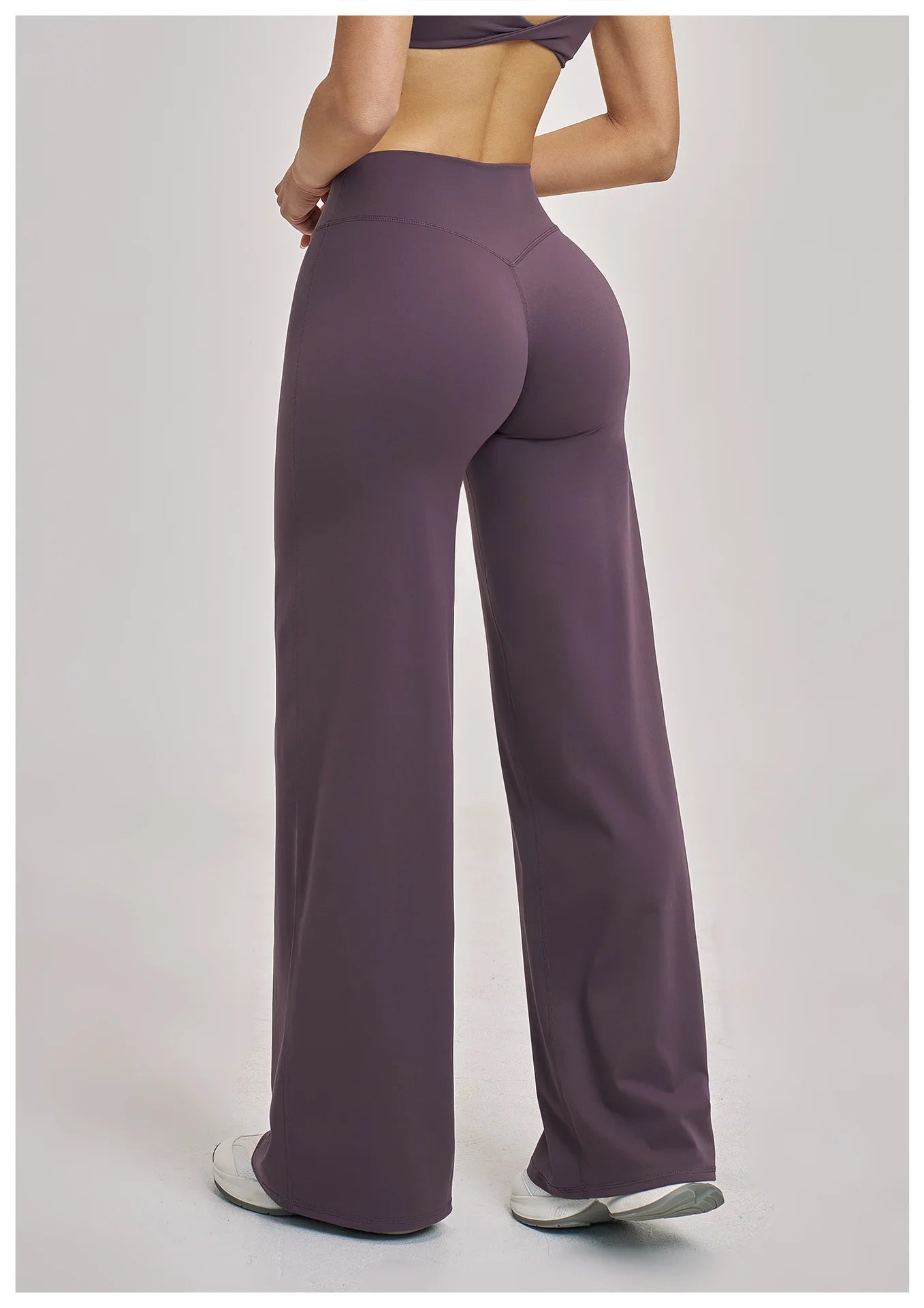 Women's Sports Yoga Pants High Waisted Straight Flared Trousers Running Fitness Sport Trousers Female Gym Casual Sports Pants