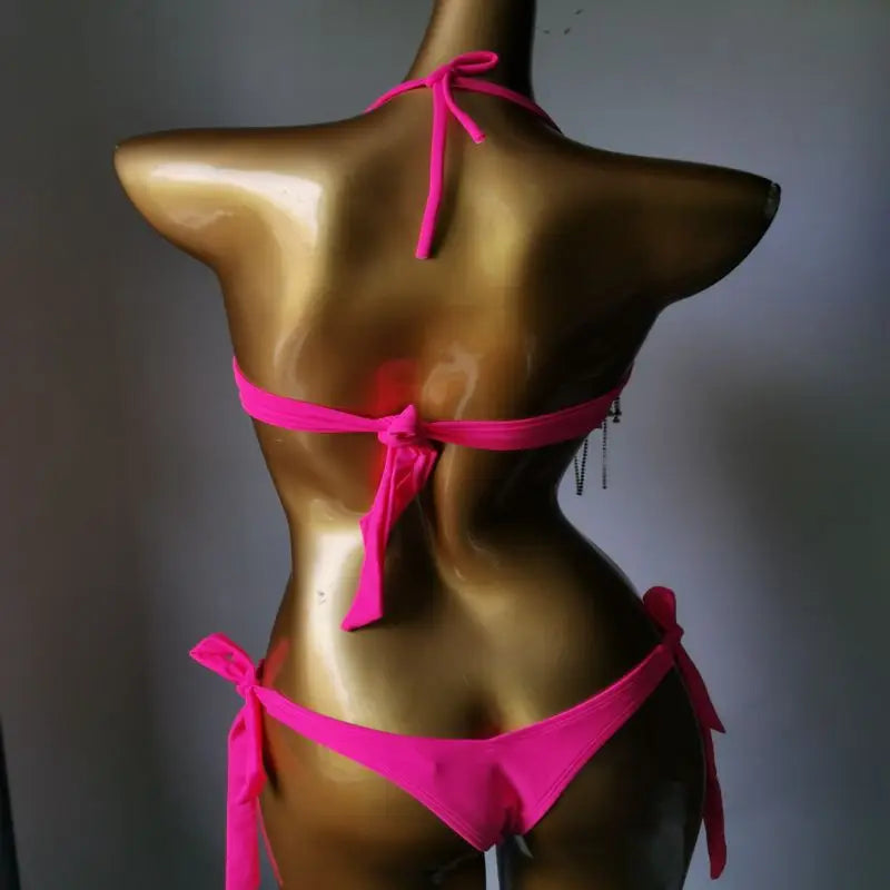 2023 newest crystal bikini diamond bikini swimwear  crystal bar bikini suit  bar bikini top fashion diamond swimwear bikini