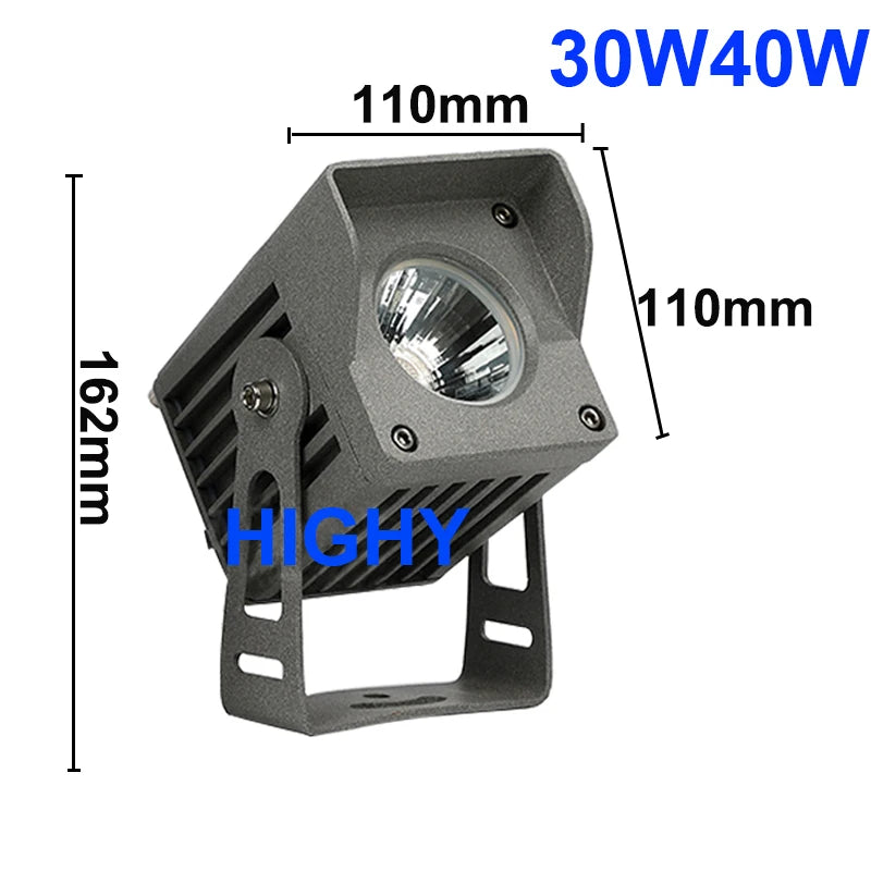 New COB LED Floodlight Outdoor Waterproof IP65 Outdoor LED Spotlight 10W 20W 30W Outdoor Landscape Lighting Exterior Wall Lighti