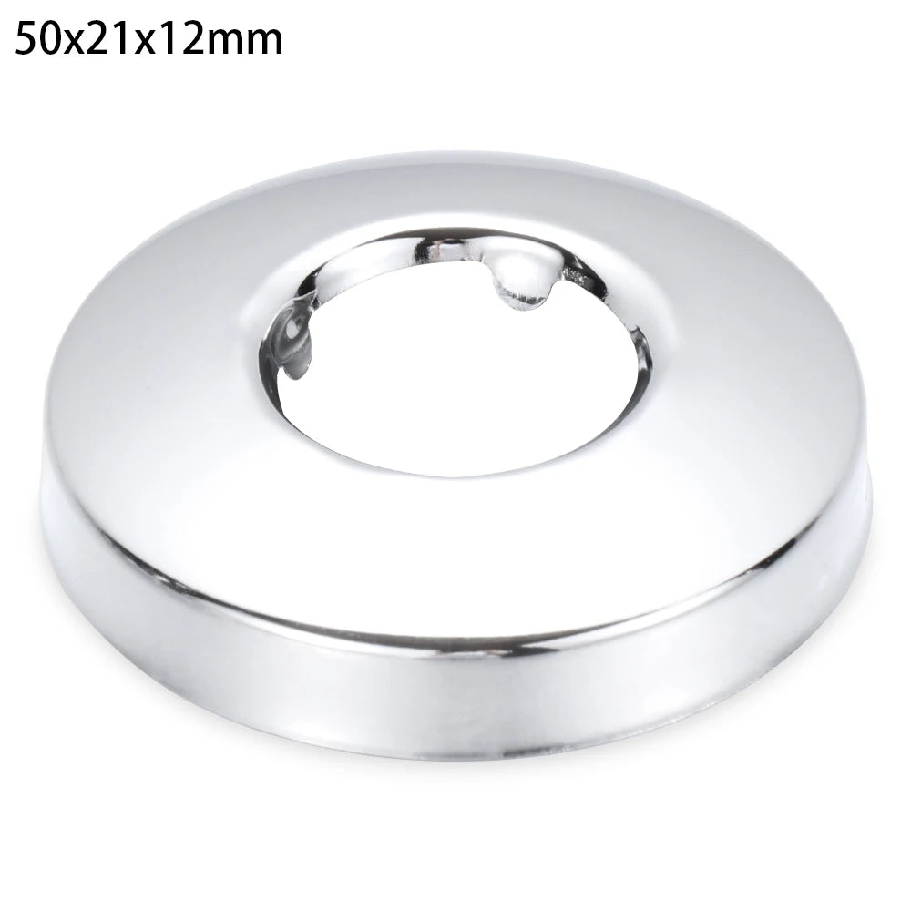 1Pc Stainless Steel Shower Kitchen Faucet Decorative Cover Wall Flange Self-Adhesive Pipe Wall Covers Bathroom Accessories New