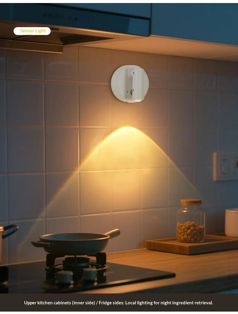 LED Light Magnetic Rechargeable Wall light Spotlight Wireless No Punch Reading Light With Touch Switch Dimmable Bedside Lamp