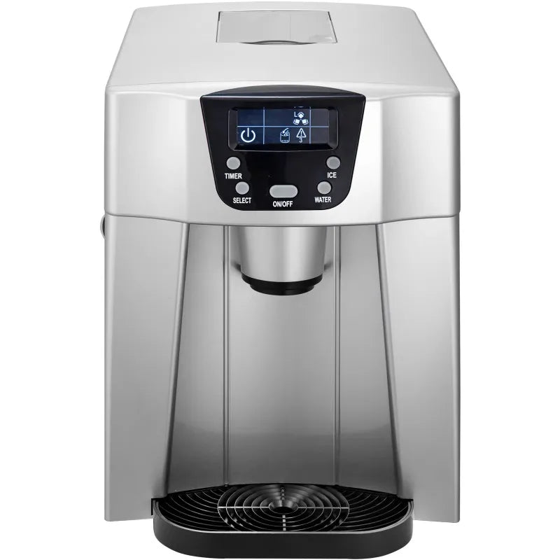 2-In-1 commercial ice maker 35kg/24h with electric water dispenser for outdoor home and hotel use