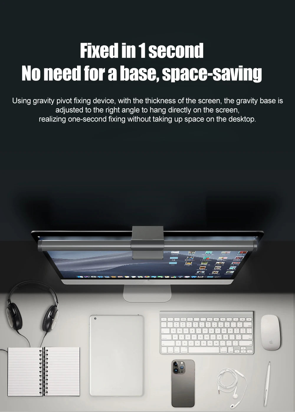 Smart RGB Monitor Light Bar Led Lights Wifi Dimmable Setup Gaming Room Decor Lightbar PC Screen Hanging Remote Control Desk Lamp