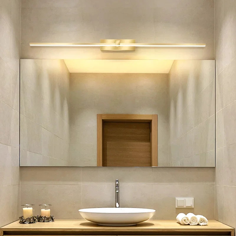 Modern LED Wall Light Bathroom Mirror Lamp Bathroom Bath Mirror Line Lamp Wall Sconce Home Decoration Lighting Fixture Luster