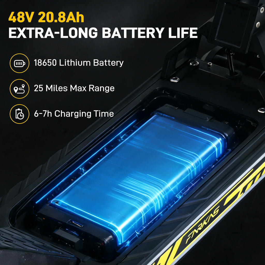 1200W Motor Foldable Adult Electric Scooter 48V 13AH Battery 30MPH Max Speed 10 Inch Off-Road Tires E-Scooter 35-45KM