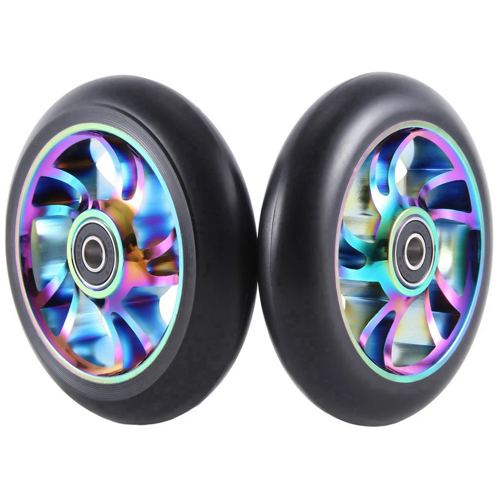 2Pcs 110 mm Colorful Aluminium Stunt Scooter Wheels Aluminum Scooter Wheel Scooter Accessories