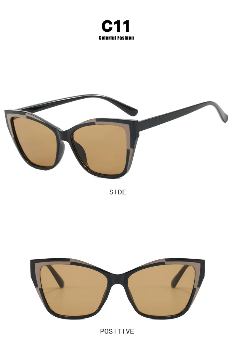 Fashion 2025 Trendy Big Cat Eye Optical Women's Glasses Designer Brand Men Computer Gaming Eye Protection Spectacle Lentes Оч