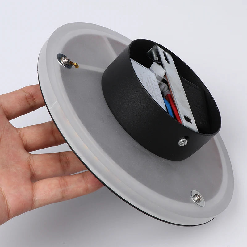 LED Wall Light with Touch Switch Bedroom Bedside Wall Lamp Indoor Stair Lighting Lamp Fixture Iron and Acrylic Materials AC220V
