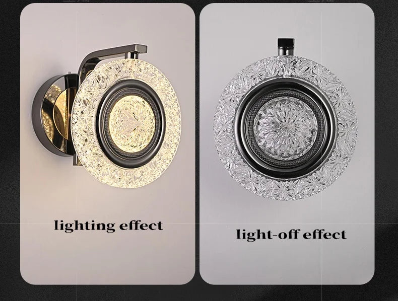 Light Luxury Led Wall Lamp Home Decoration Bedroom Bedside Lamp Living Room Hotel Dining Room Background Staircase Wall Lamp