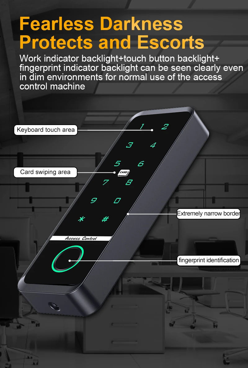 Tuya Smart Door Lock Fingerprint Access Control Home Security Electronic Gate Opener RFID Keypad Biometric Digit Magnetic Reader