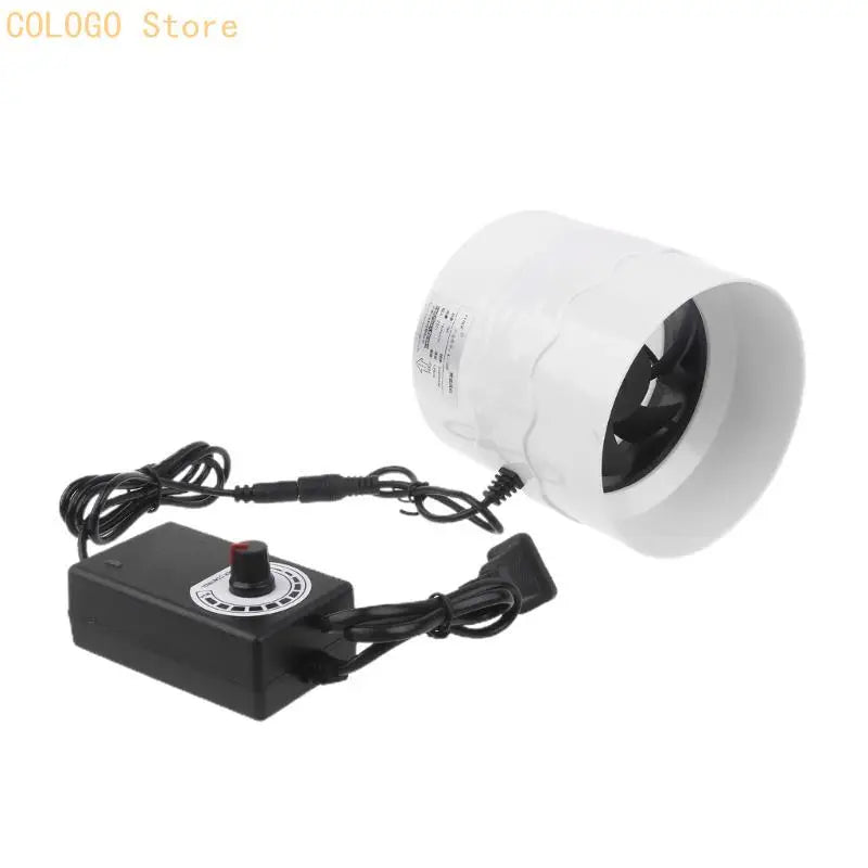 Exhaust Air Fan for Bathroom Kitchen Grow Room Ventilation Low Noise Inline Fan D0LD