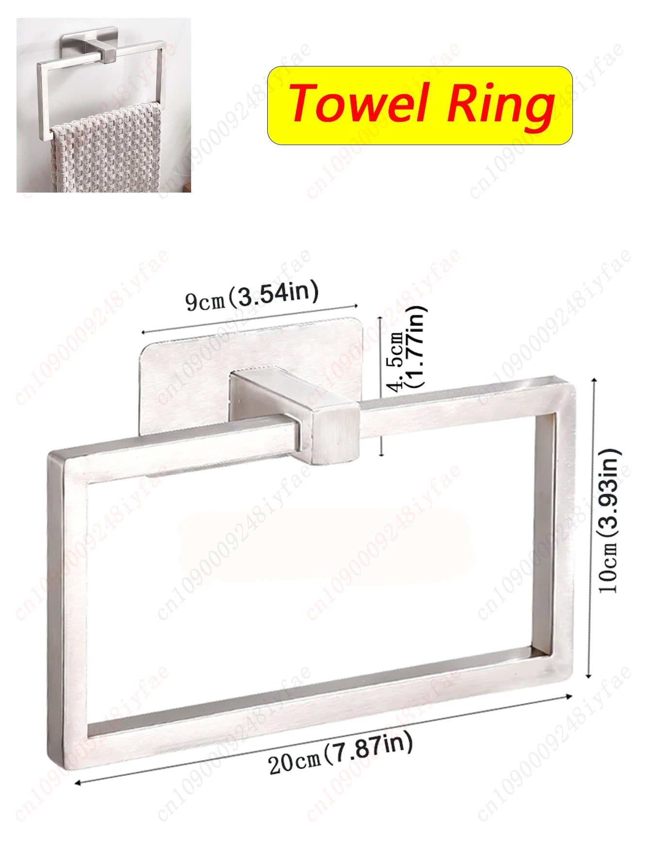 1-5PCS Towel Holder Bathroom Towel Bar Hanger Toilet Paper Holder Dispenser Wall Hooks Robe Key Hooks Hardware Accessories Set