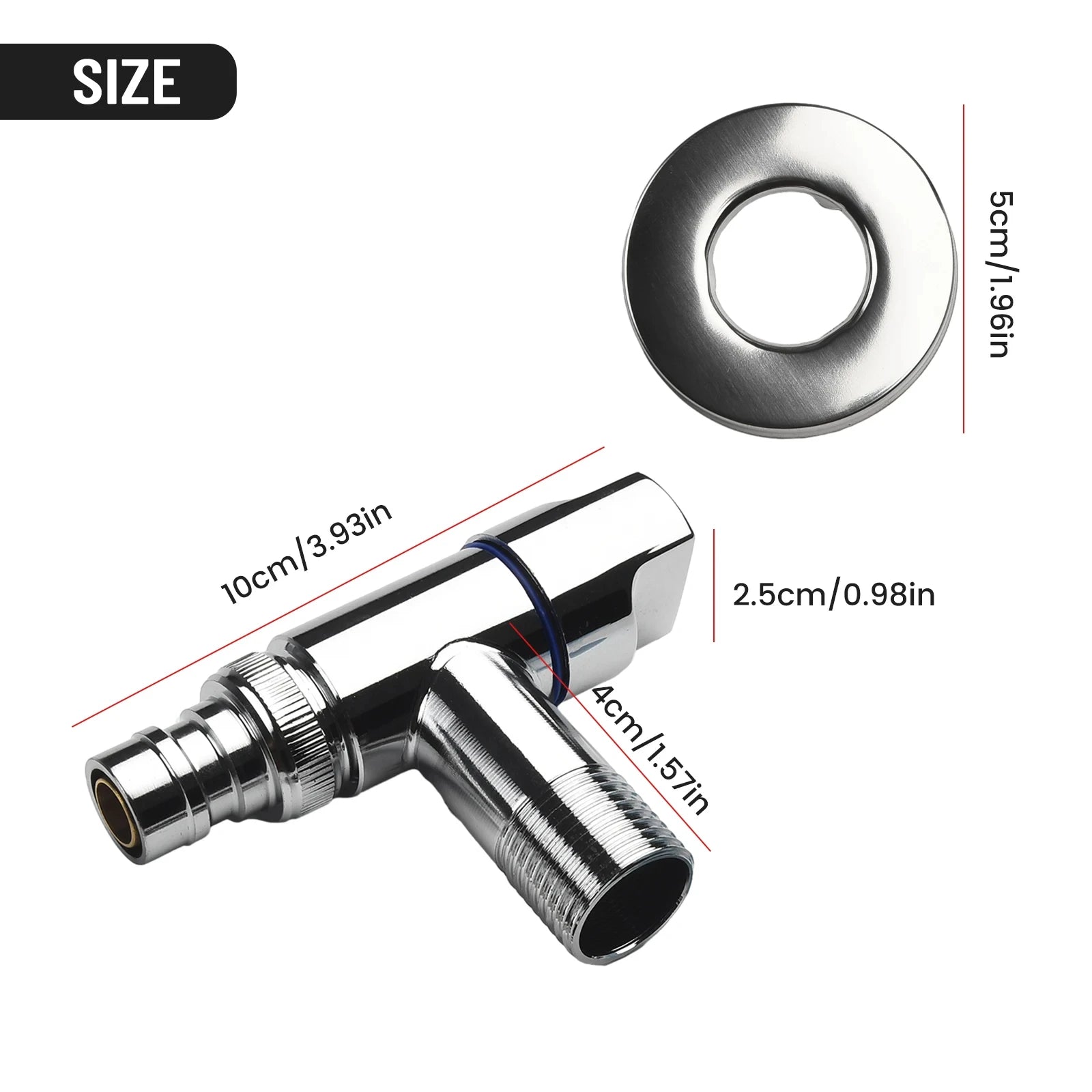 Washing Machine Faucet Brass Water Stop Quick Opening Angle Valve Wall Mounted G1/2 Water Stop Clip Bathroom Accessories