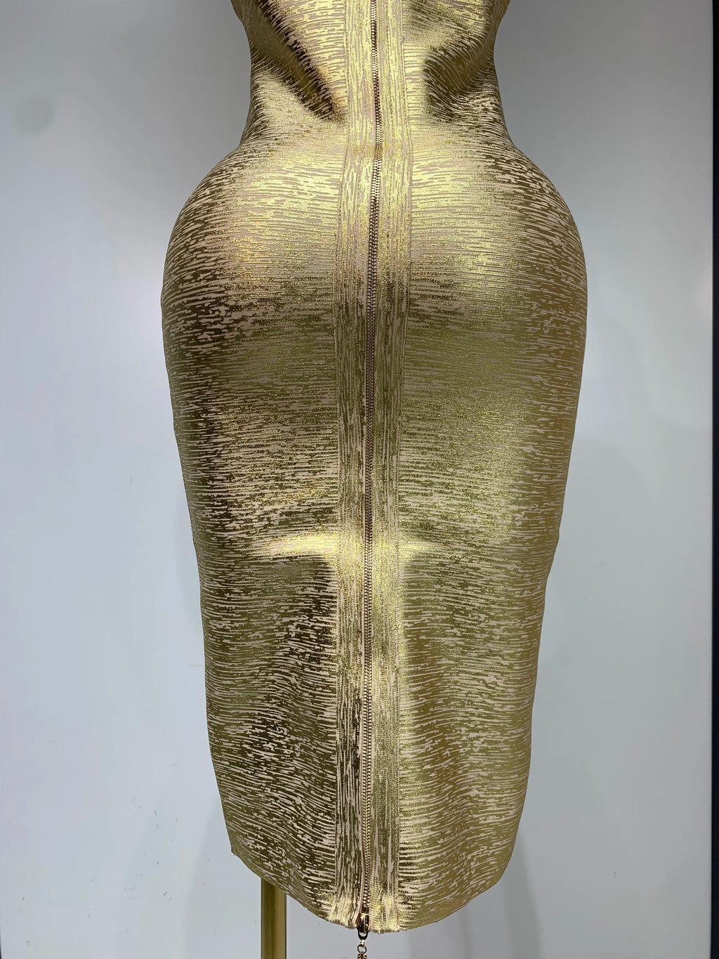 Women Sexy Gold Strapless Bodycon Bandage Dress 2025 Fashion Celebrate Evening Party Luxury Birthday Wedding Guest Dress