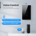 AAAEL-Wifi Smart Wall Switch LED Light Switches 1/2/3/4 Gang Smart Touch Sensor US Plug