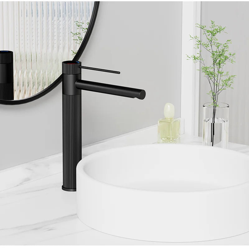 Stainless Steel Basin Faucet Gold/Black Bathroom Faucets Crane Tall Sink Faucet Hot Cold Water Sink Mixer Bathroom Faucet