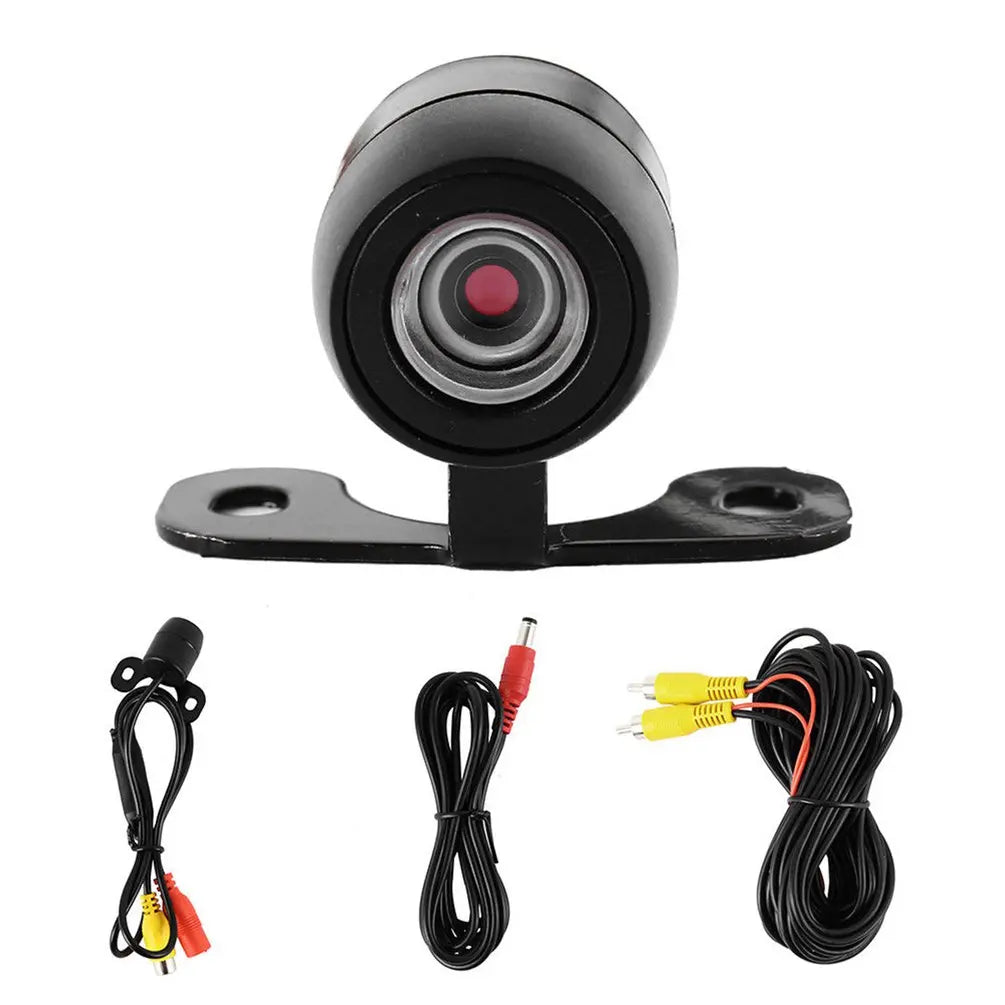 Car high-definition camera, large-angle waterproof CMOS car rear/front/side view reversing camera, rear pull-out camera