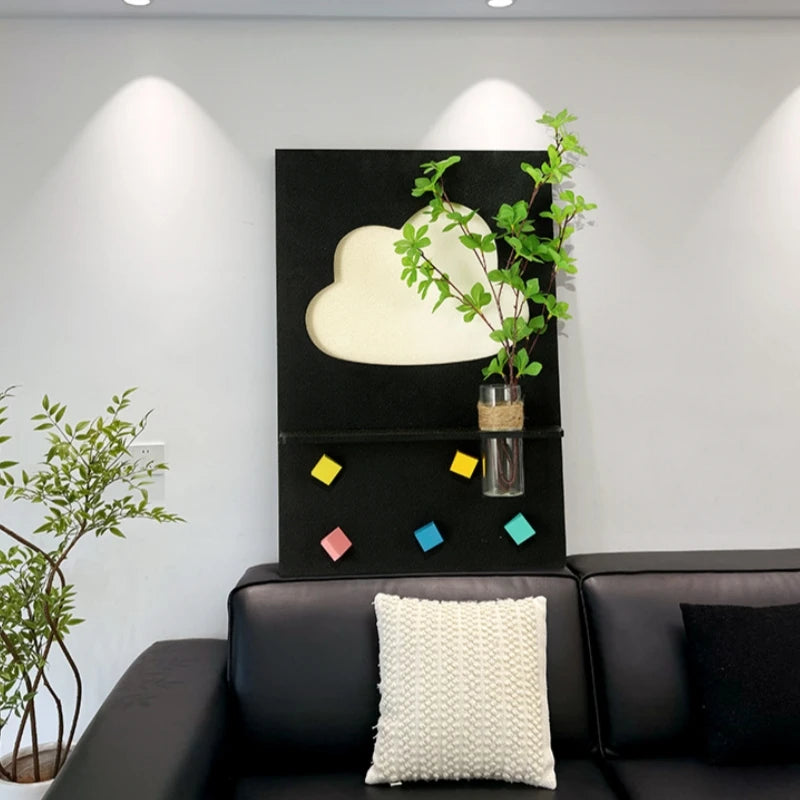 Modern LED Wall Light For Living Room Background Study Interior Home Decoration Art Lustre Vase Mural Lamp Black Sconces Fixture