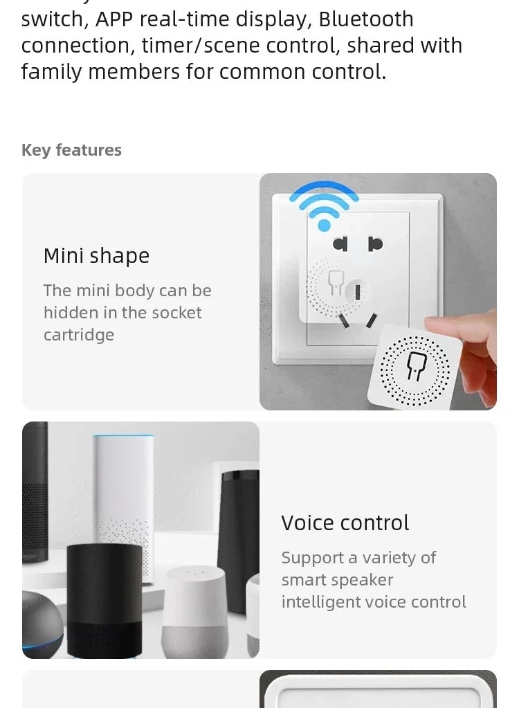 Smart WiFi/Zigbee 3.0 Switch 16A 20A Module Relay Breaker 2-way Control Work with Tuya Smart Life APP Alexa Home Assistant