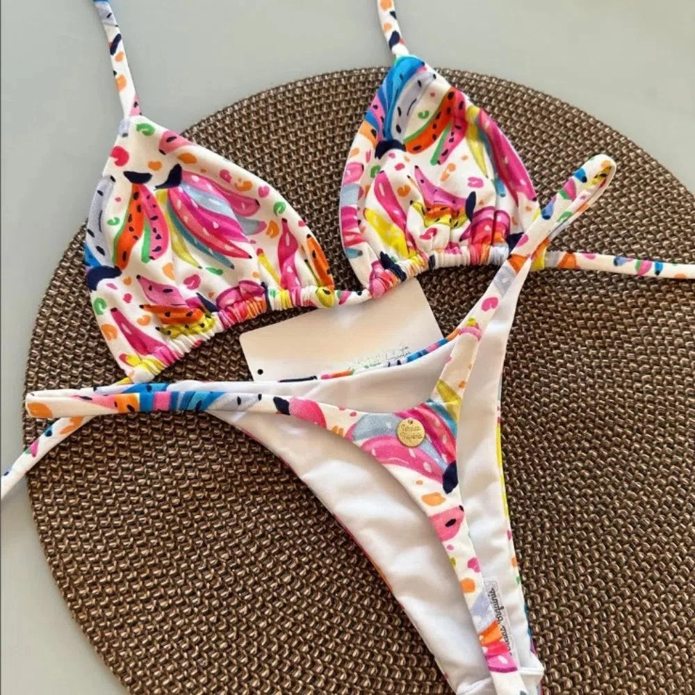 New bikini women's swimsuit beach vacation sexy bikini set thong swimsuit bikini