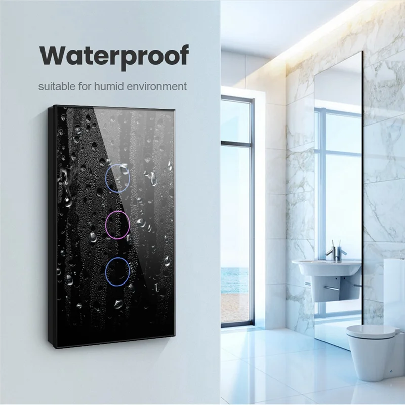 AAAEL-Wifi Smart Wall Switch LED Light Switches 1/2/3/4 Gang Smart Touch Sensor US Plug
