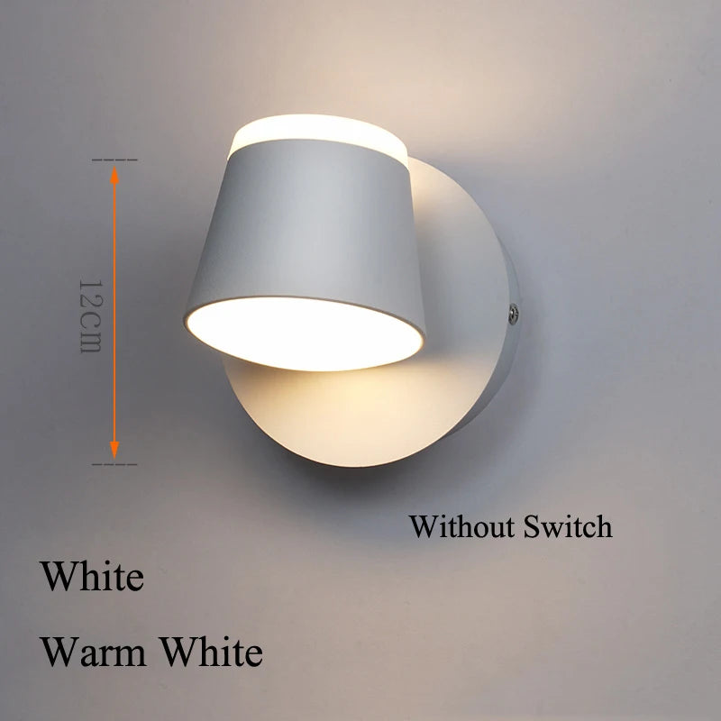 Indoor Home 8W LED Wall Light Wall Mounted Rotation Ceiling LED Wall Lamp Aisle Corridor Living Room Bedroom Reading Lights