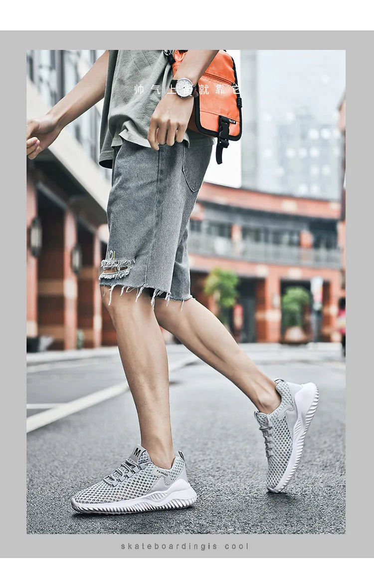2026 Summer Men's Loafers Walking Mesh Breathable Summer Comfortable Casual Shoes Sneakers Zapatillas Hombre Men Running shoes