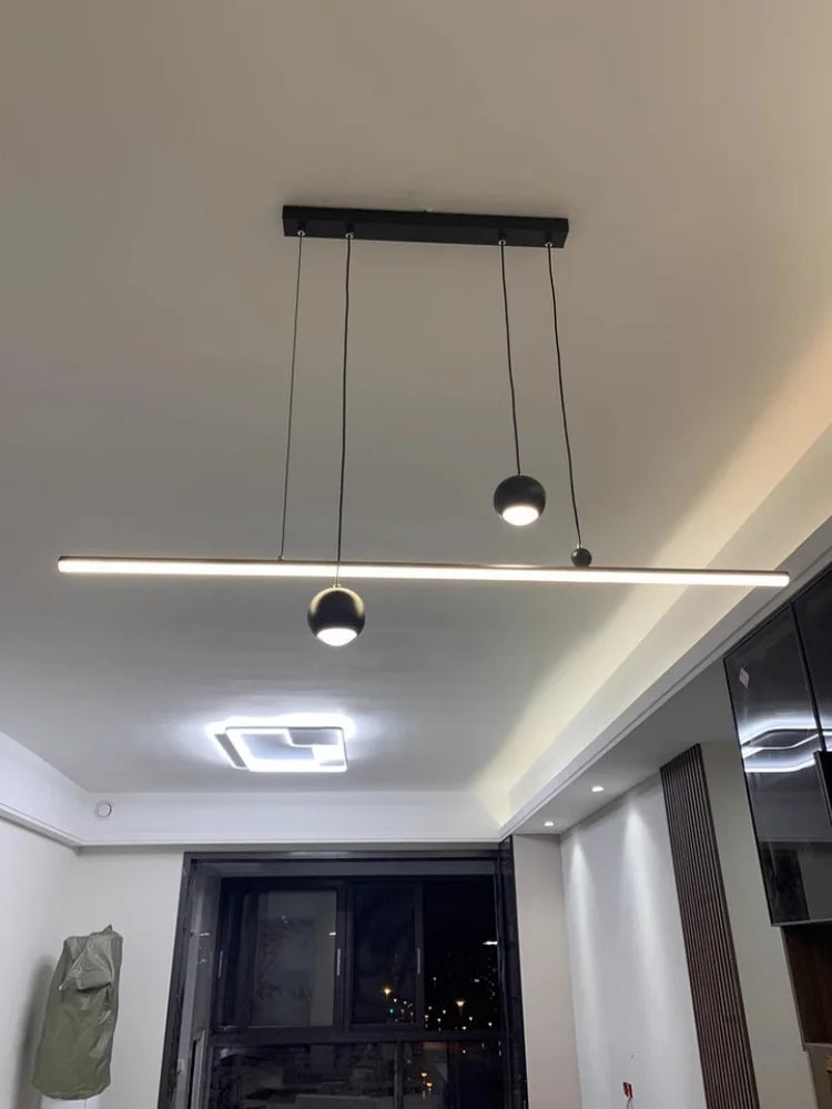 Modern Minimalist Led Pendant Light Minimalist Strip Light Home Decoration Living Room Bedroom Dining Room Light Bar Lighting