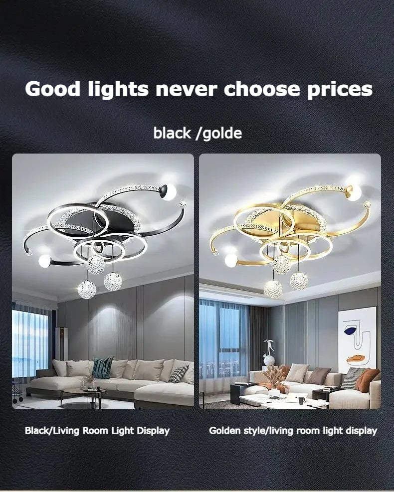 Modern Light Luxury Master Bedroom Pendant Lamp LED Creative Restaurant Lamp Villa Bedroom Interior Decoration Lighting Fixtures