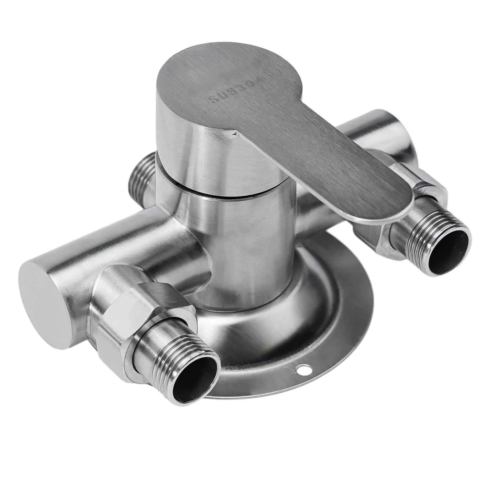 Stainless Steel Shower Faucet Hot And Cold Water Mixer Wall Mounted Metal Handle Water Mixer Valve Faucet Shower Tap
